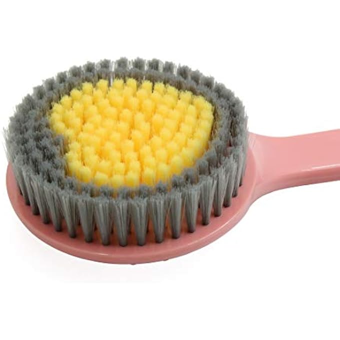 Ruilogod Pink Heart Pattern Soft Bristle Plastic Good Performance Body Brush Bath Shower Scrubber (id: 396 be4 d7c 7f9 487 - Image 3